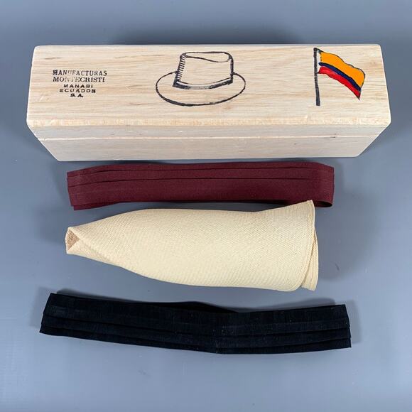 MONTECRISTI Beige Natural Woven Straw Hats - Picture 6 of 7